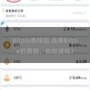 Bitpie热钱包 选择Bitpie的原因，你知道吗？