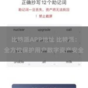 比特派APP地址 比特派：全方位保护用户数字资产安全