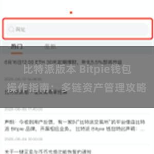 比特派版本 Bitpie钱包操作指南：多链资产管理攻略