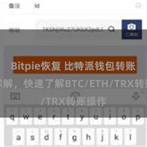 Bitpie恢复 比特派钱包转账教程详解，快速了解BTC/ETH/TRX转账操作