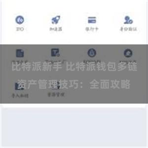 比特派新手 比特派钱包多链资产管理技巧：全面攻略