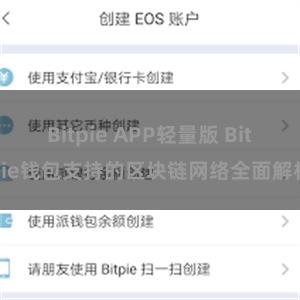 Bitpie APP轻量版 Bitpie钱包支持的区块链网络全面解析