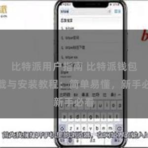 比特派用户指南 比特派钱包下载与安装教程：简单易懂，新手必看