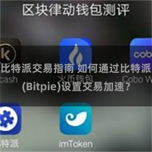 比特派交易指南 如何通过比特派(Bitpie)设置交易加速？