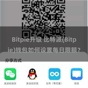 Bitpie升级 比特派(Bitpie)钱包如何设置每日限额？