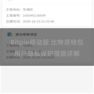 Bitpie移动版 比特派钱包用户隐私保护措施详解