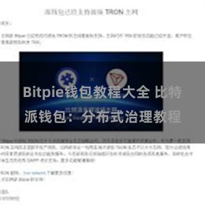 Bitpie钱包教程大全 比特派钱包：分布式治理教程