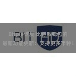 Bitpie恢复 比特派钱包的最新功能更新：支持更多币种！