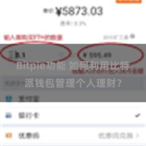 Bitpie功能 如何利用比特派钱包管理个人理财？