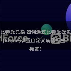 比特派兑换 如何通过比特派钱包(Bitpie)设置自定义转账标签？