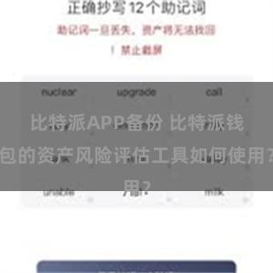 比特派APP备份 比特派钱包的资产风险评估工具如何使用？