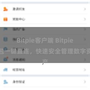Bitpie客户端 Bitpie钱包一键直连，快速安全管理数字资产