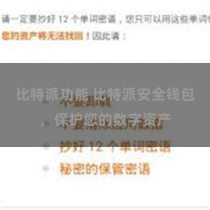 比特派功能 比特派安全钱包，保护您的数字资产