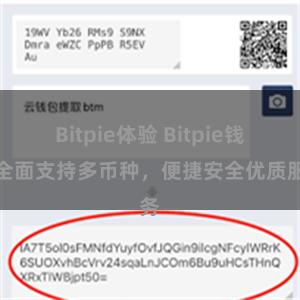 Bitpie体验 Bitpie钱包全面支持多币种，便捷安全优质服务
