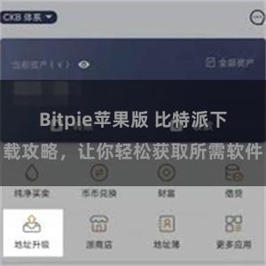 Bitpie苹果版 比特派下载攻略，让你轻松获取所需软件