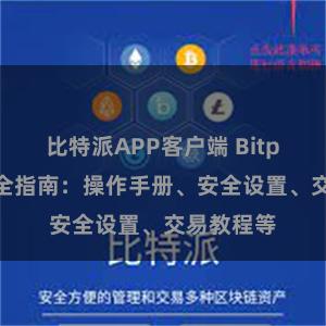 比特派APP客户端 Bitpie钱包完全指南：操作手册、安全设置、交易教程等