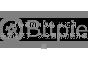 比特派NFT钱包 该运用圭表迎来了一次全面的功能升级