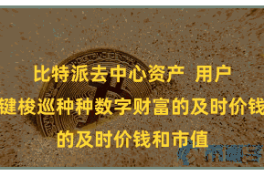 比特派去中心资产  用户不错一键梭巡种种数字财富的及时价钱和市值