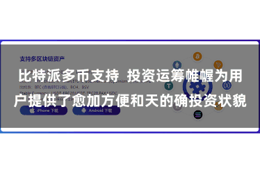 比特派多币支持  投资运筹帷幄为用户提供了愈加方便和天的确投资状貌